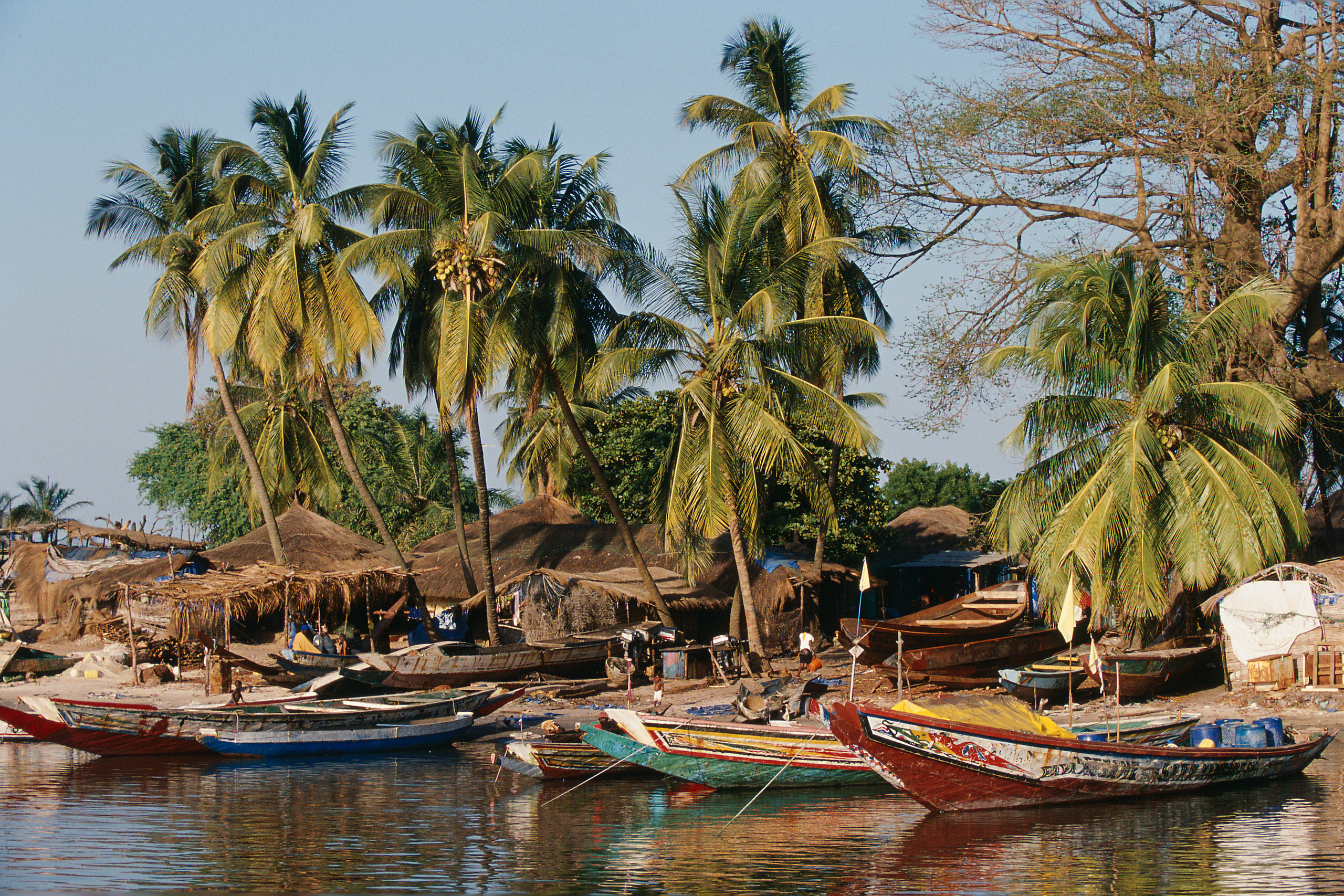 Club Med Cap Skirring, resort cercado de coqueiral à beira do Atlântico, no Senegal