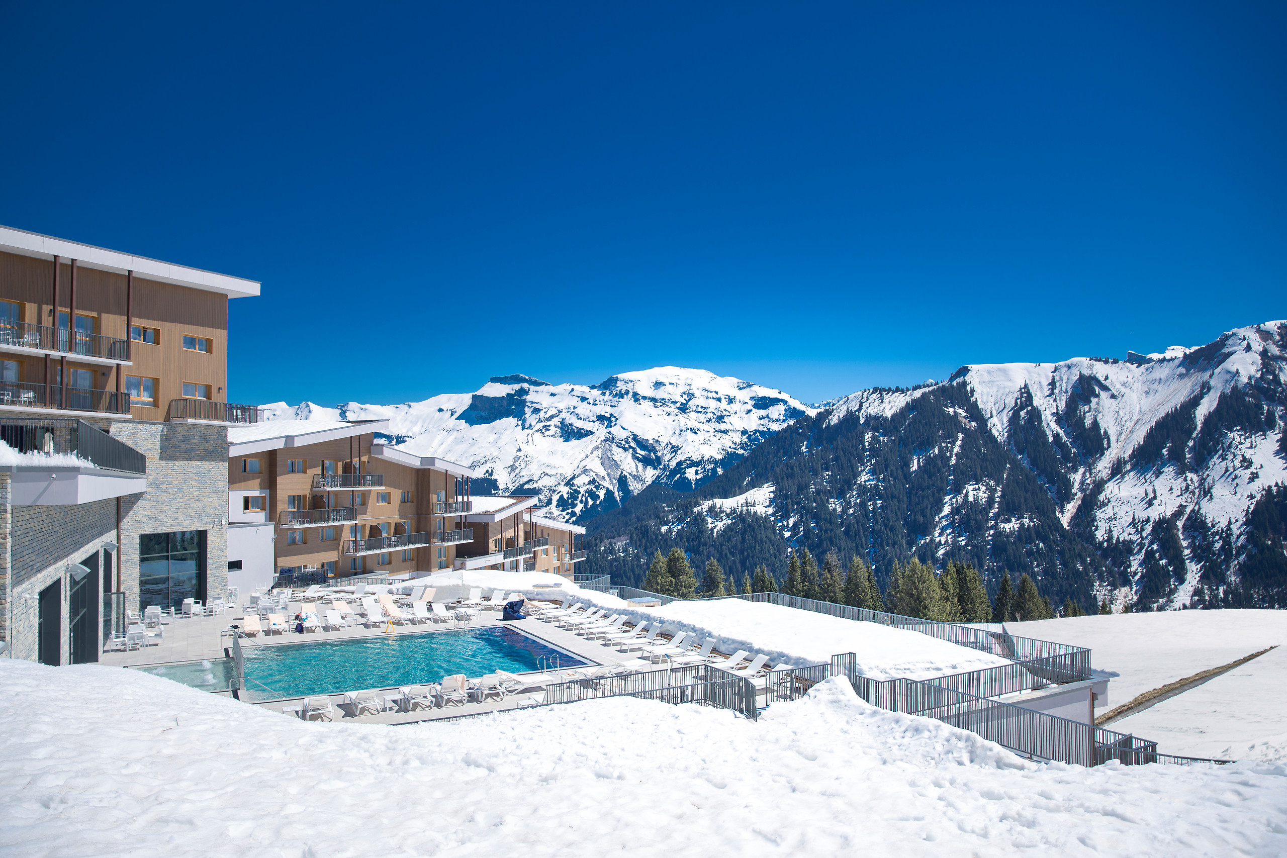 Club Med Grand Massif Samoëns Morillon, no planalto de Saix, com vista 360° das montanhas