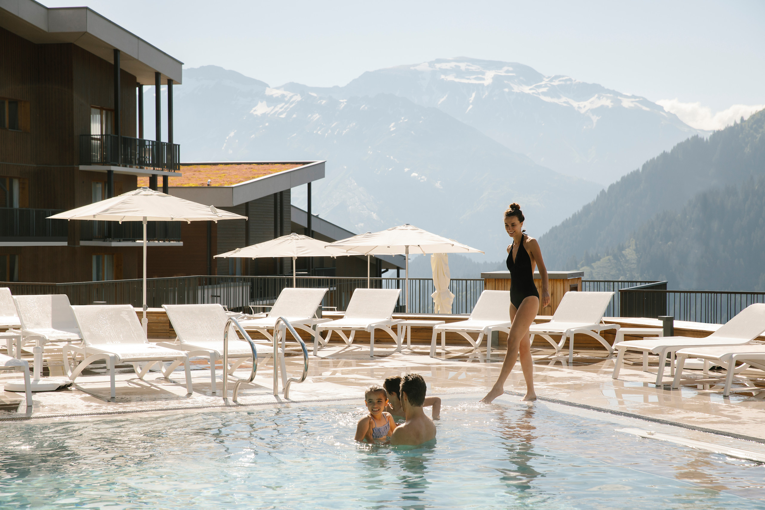 Accès libre piscine