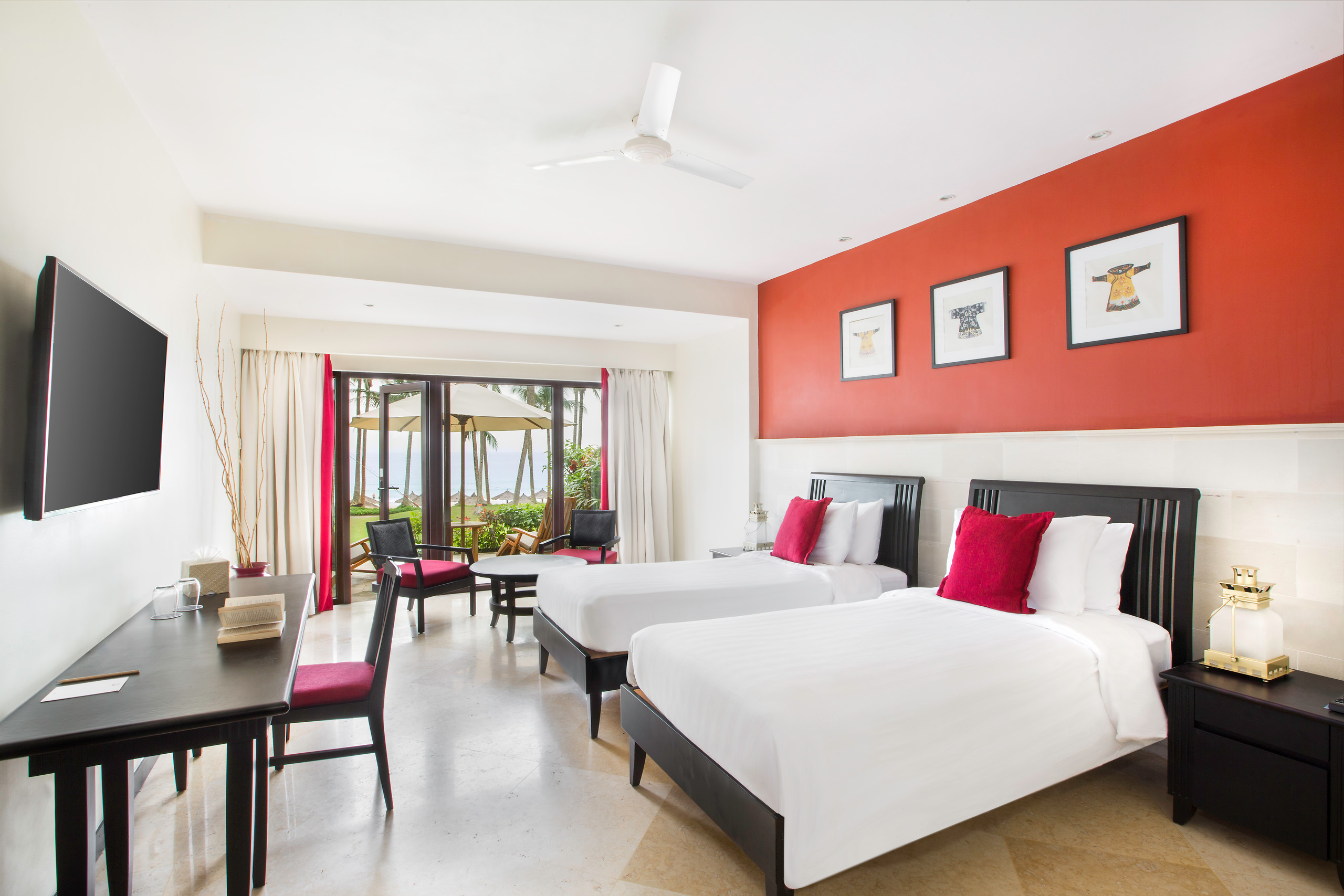 Interconnecting Deluxe Rooms - widok na morze, Taras