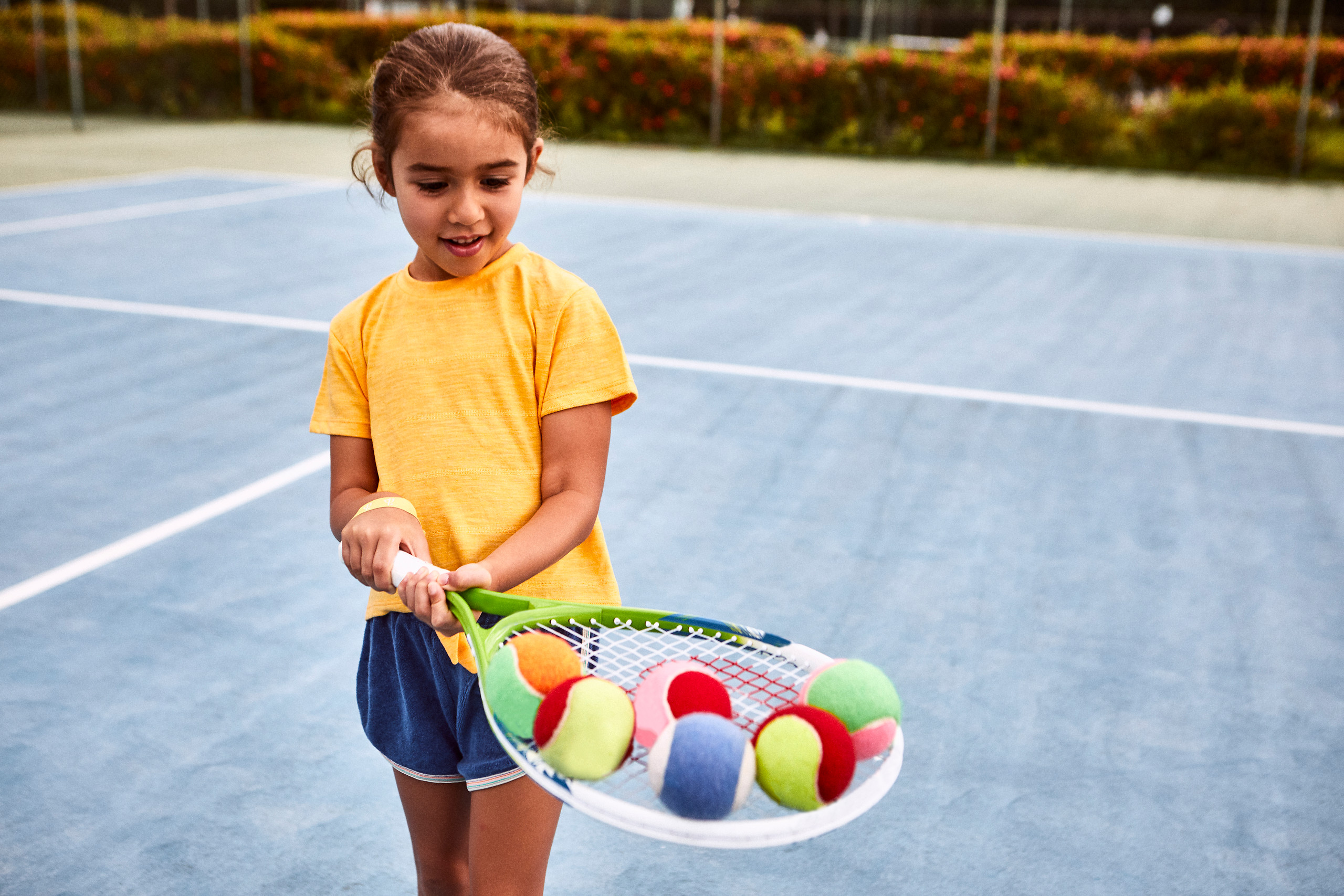 Free access to tennis courts