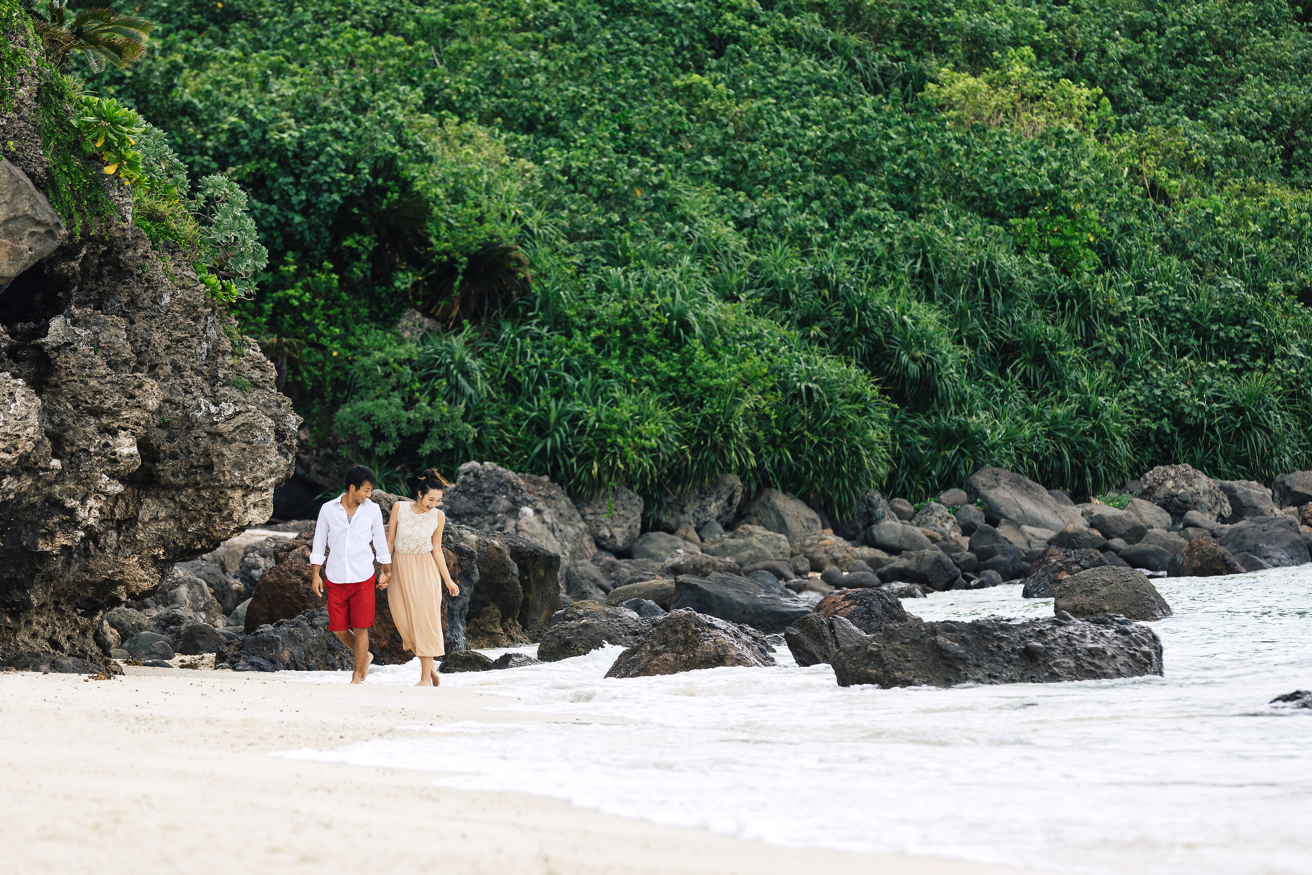 Mar de corais e praia do Club Med Praia Kabira, na ilha de Ishigaki, em Okinawa