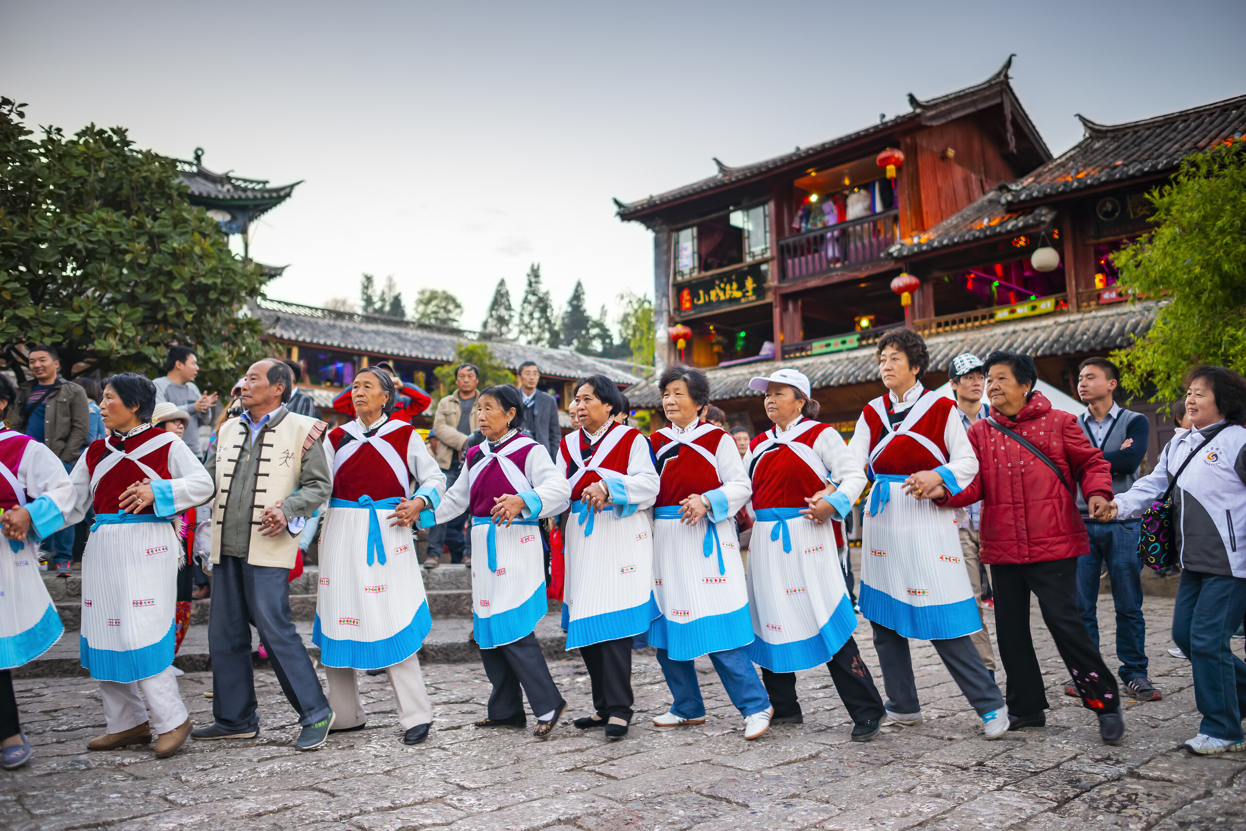 Spektakl „Wieczna miłość” w Lijiang