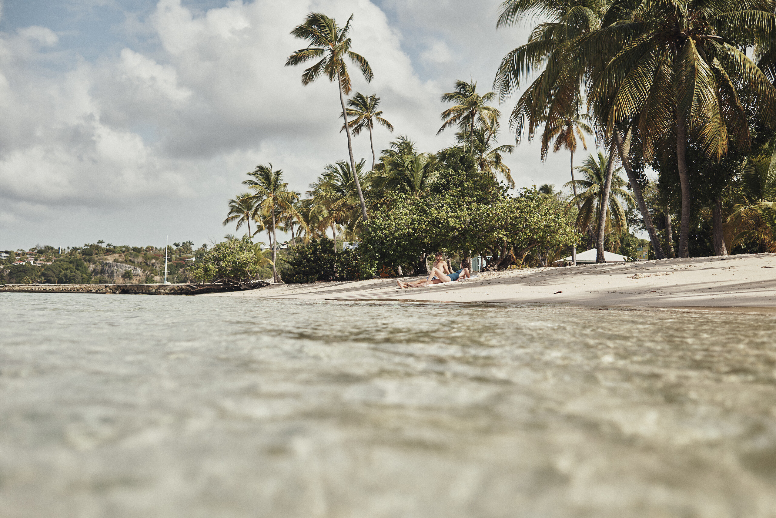 Blue lagoon by sailing catamaran