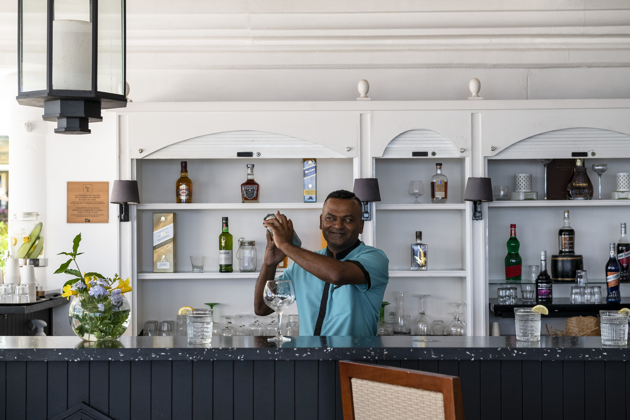 In the Club Med Resort: the Alouda
