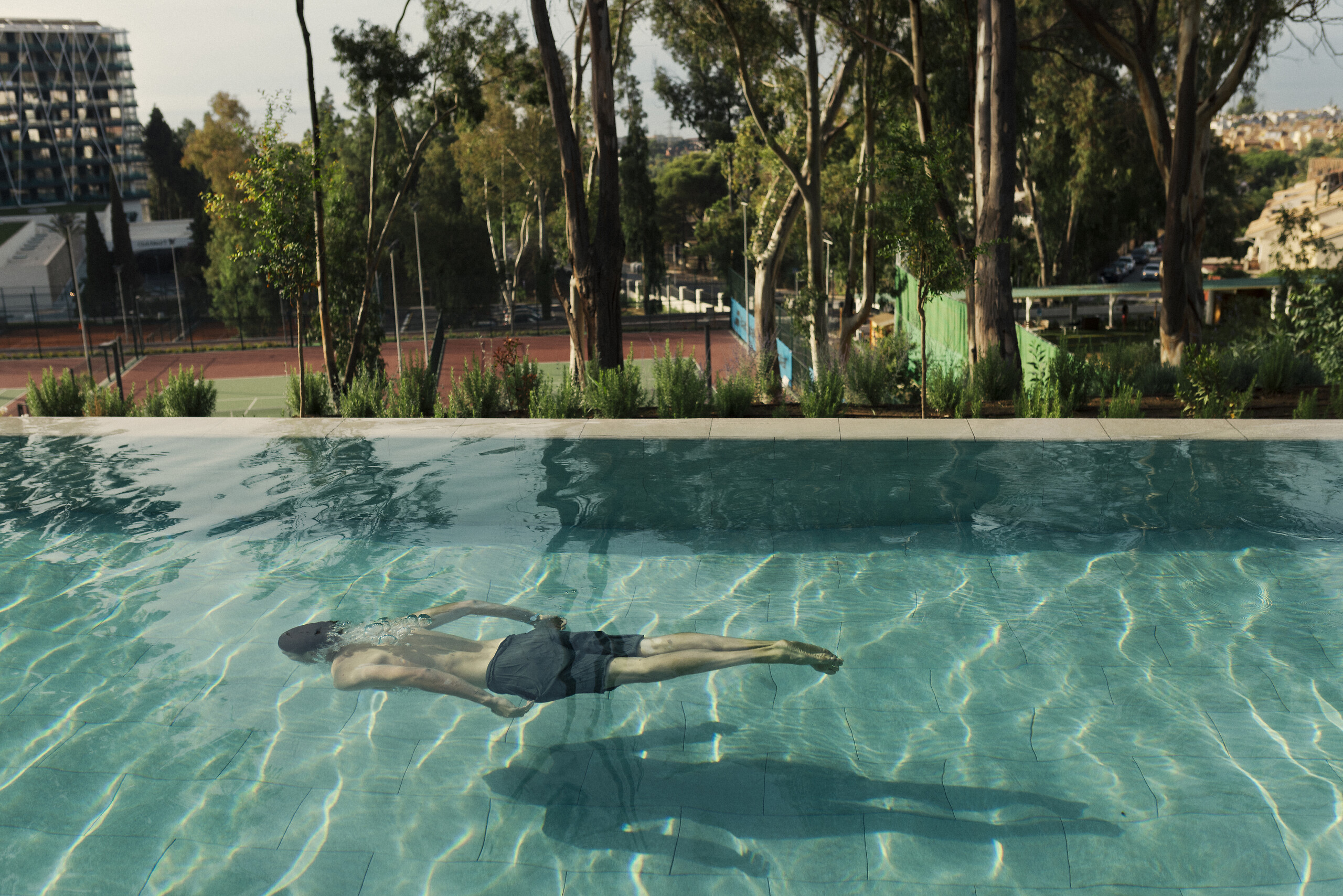 Accès libre piscine