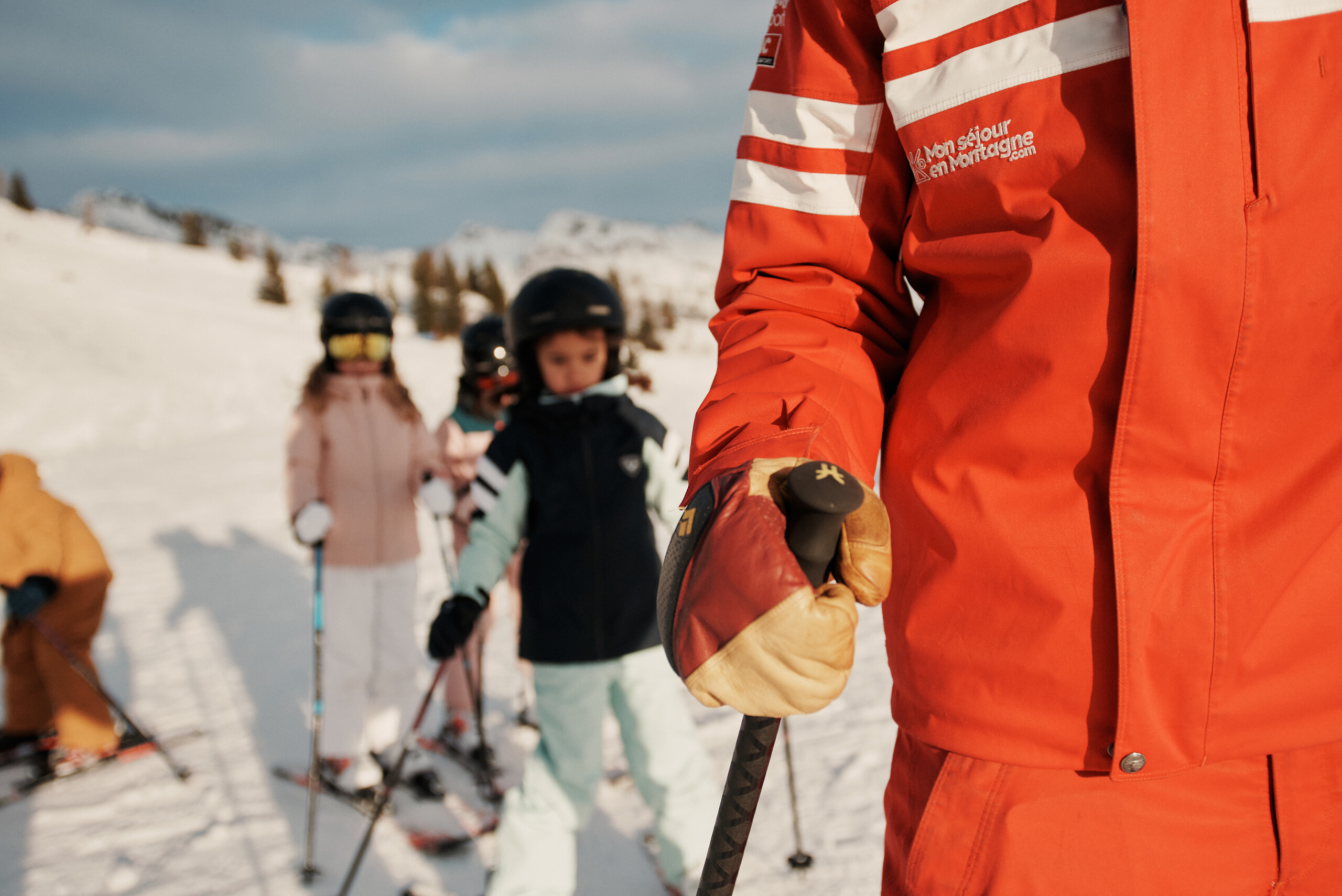Cours de ski enfants en hébreu 2ème étoile Red
