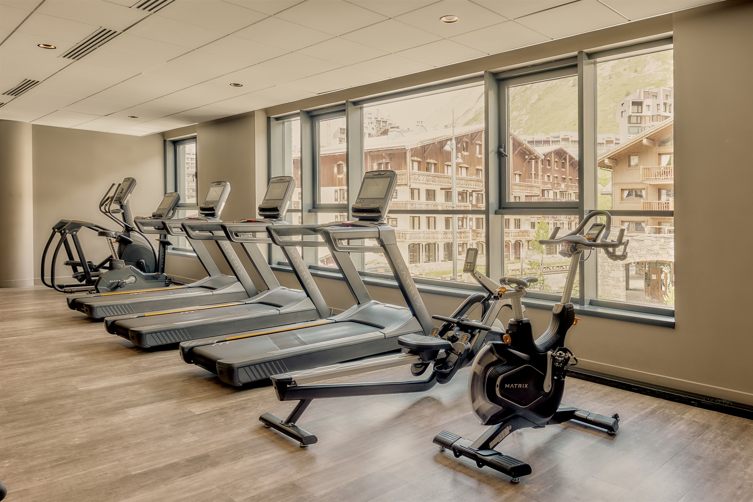 Salle d'entraînement cardio