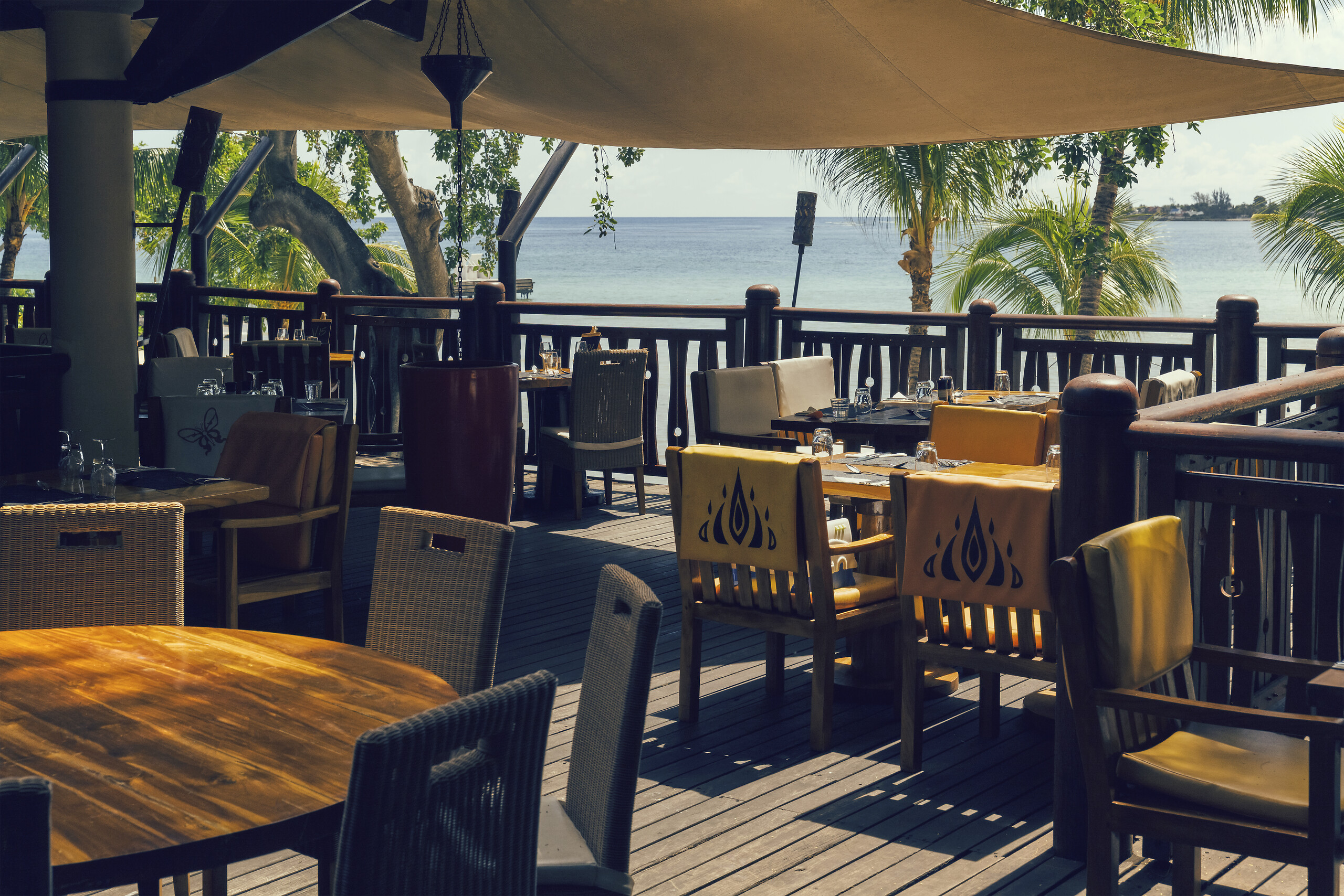 In the Club Med Resort: the Distillerie