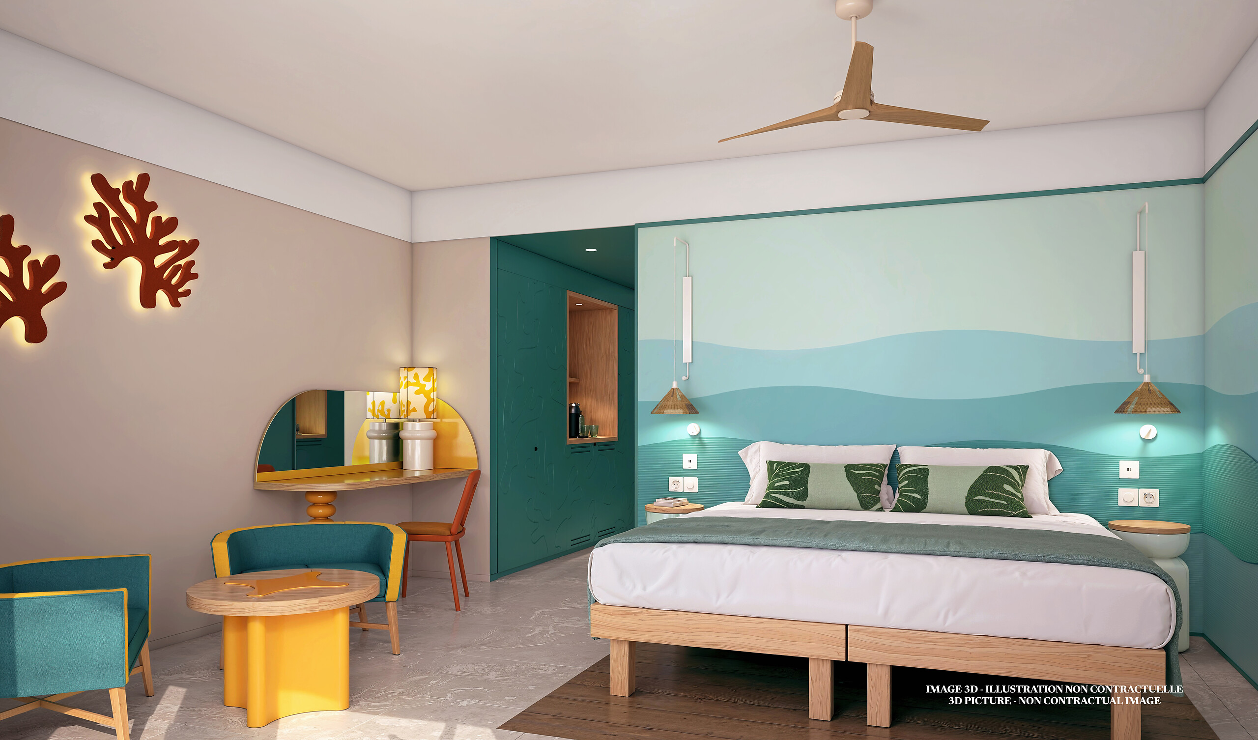Zen Oasis, Pokój Deluxe - Accessible, widok na morze, New