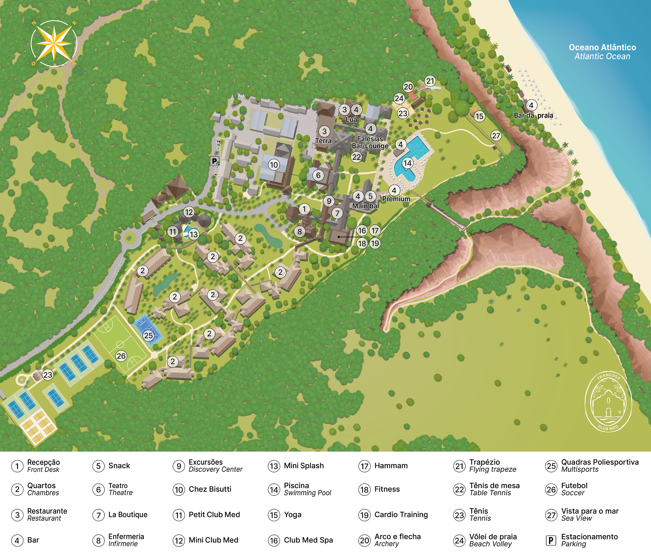 Mapa klubu Trancoso